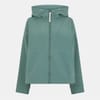 Tyra Hooded Ribbed Cuff Fleece Jacket
