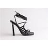 Striped Gladiator Stiletto Heel Sandals