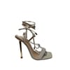 Doub Leg Tie Stiletto Heel Sandals