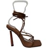 Striped Gladiator Stiletto Heel Sandals