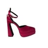 Striped Platform High Heel Sandals