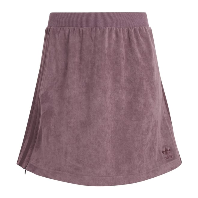Suede Midi A-Line Skirt