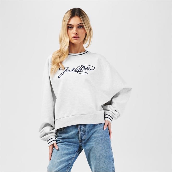 Crew Neck Relaxed Fit Long Sleeve Sweater