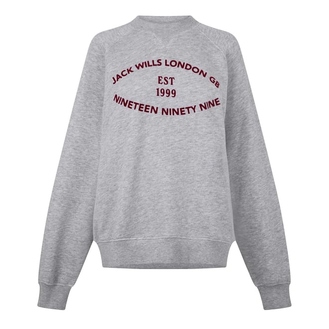 Crew Neck Relaxed Fit Lettering Sweater