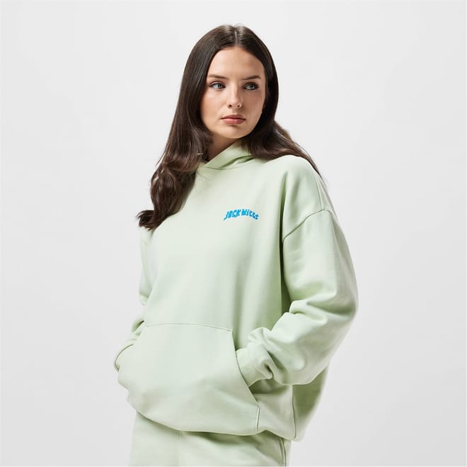 Drop Shoulder Long Sleeve Relaxed Fit Hoodie