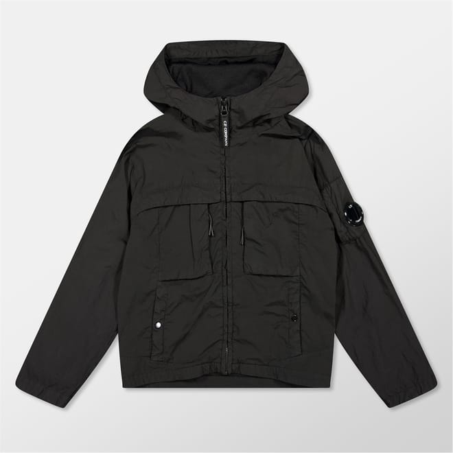 Hooded Chrome Rain Jacket