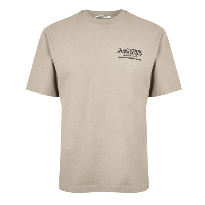 Regular Fit Crew Neck Lettering T-Shirt
