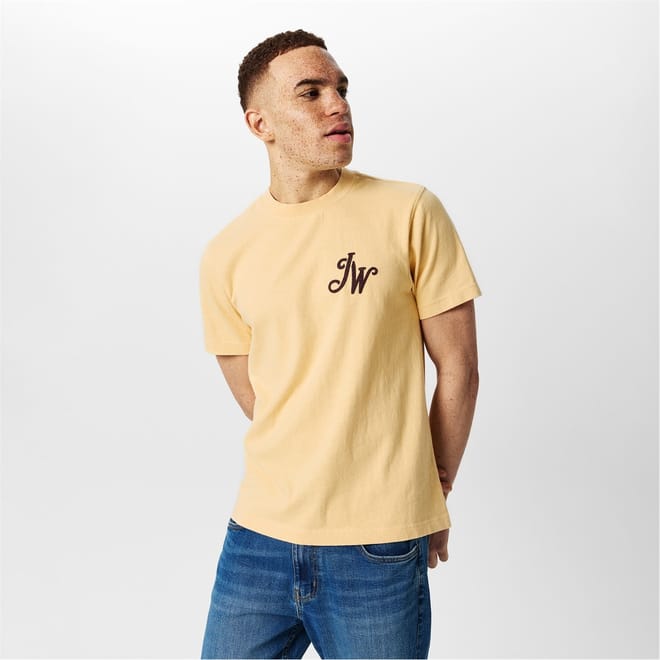 Script Regular Fit Crew Neck T-Shirt