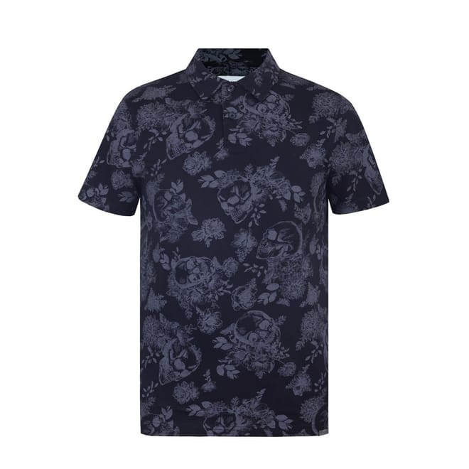 Mens All Over Print Polo Top