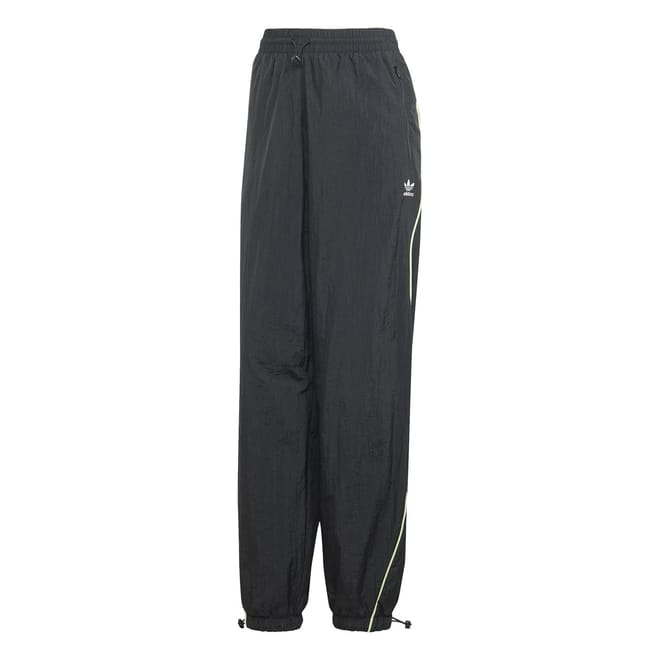 Solid Patterned Wide Leg Parachute Joggers