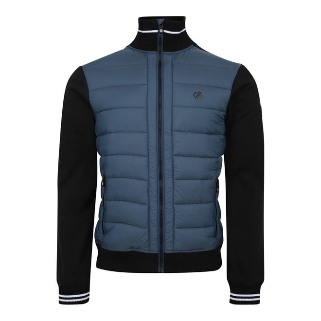 Solid Patterned Ribbed Cuff Ski Jacket