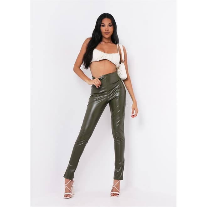 Leather Side Split Leggings