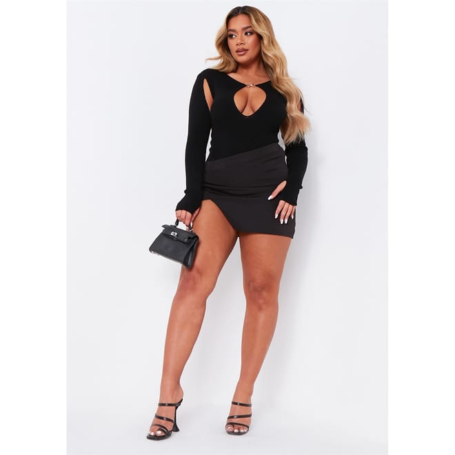 Out Detail Knitted Bodysuit