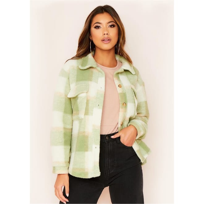 Wool Blend Oversized Shacket