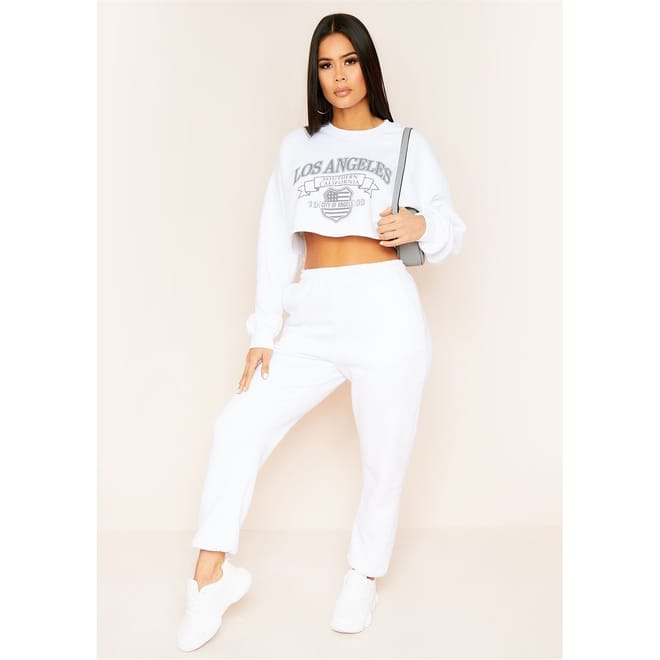 Angeles Slogan Graphic Oversized Sweatshirt