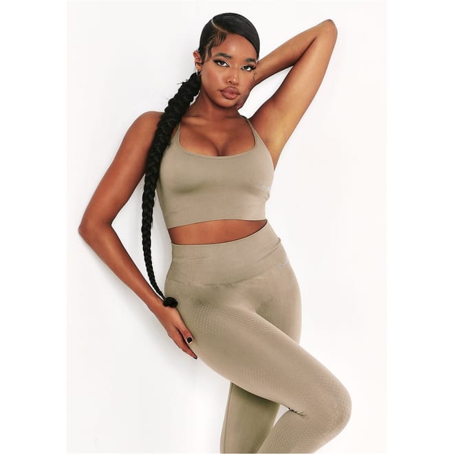 Sport Cross Strap Seamless Gym Crop Top
