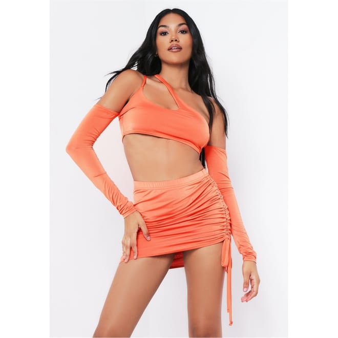 Out Tie Mini Skirt
