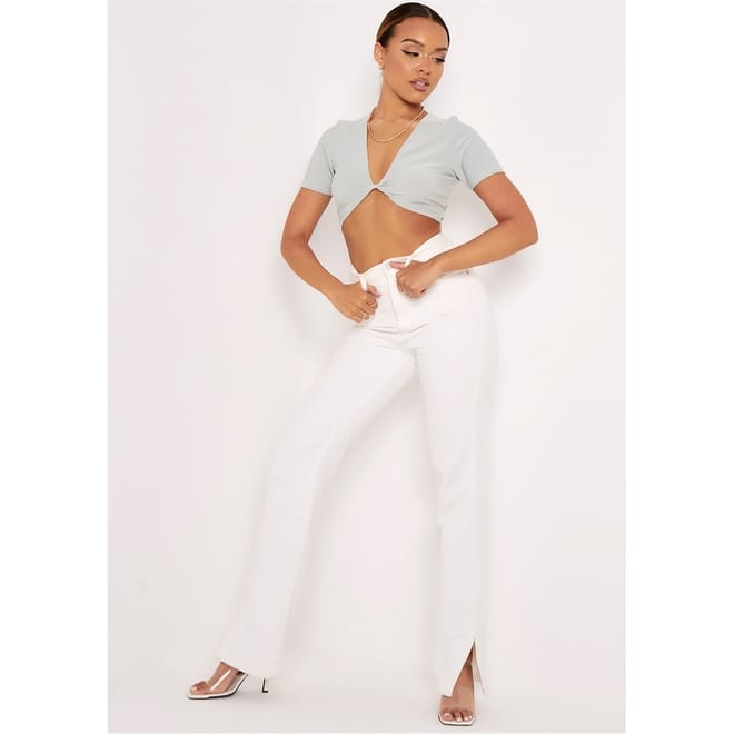 Twist Front Crop Top