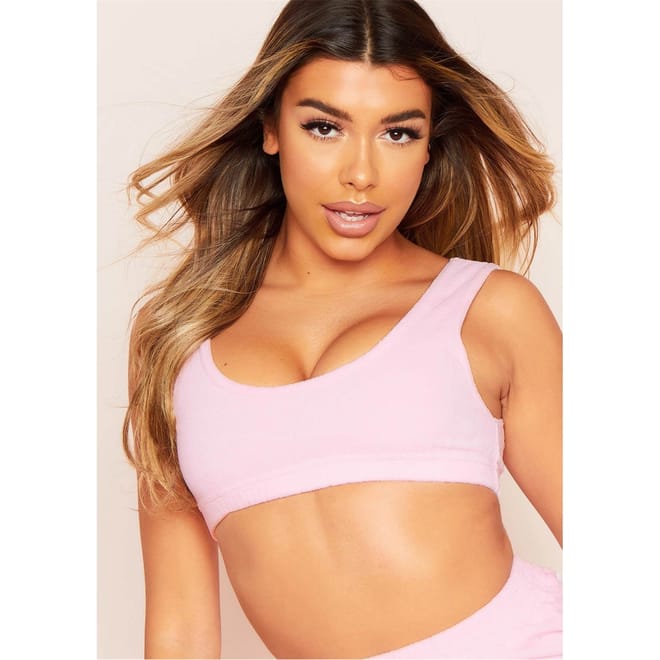 Velour Crop Top