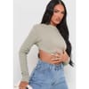 High Neck Tie Back Crop Top