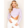 High Neck Tie Back Crop Top