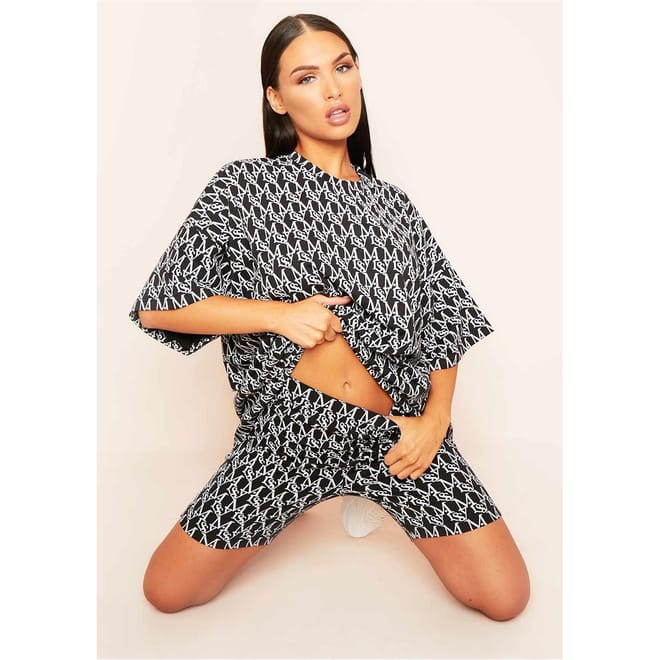 Print Branded Oversized T-Shirt