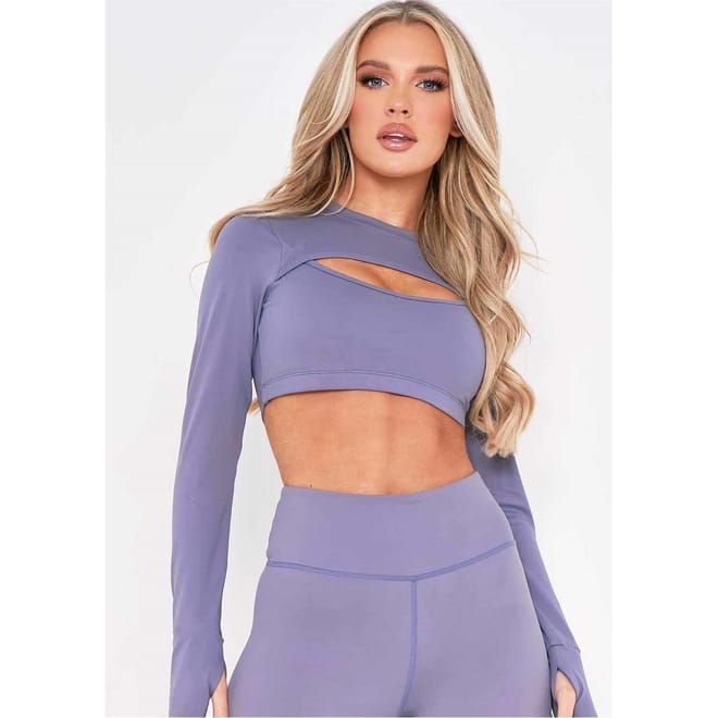 Empire Cut Out Gym Crop Top