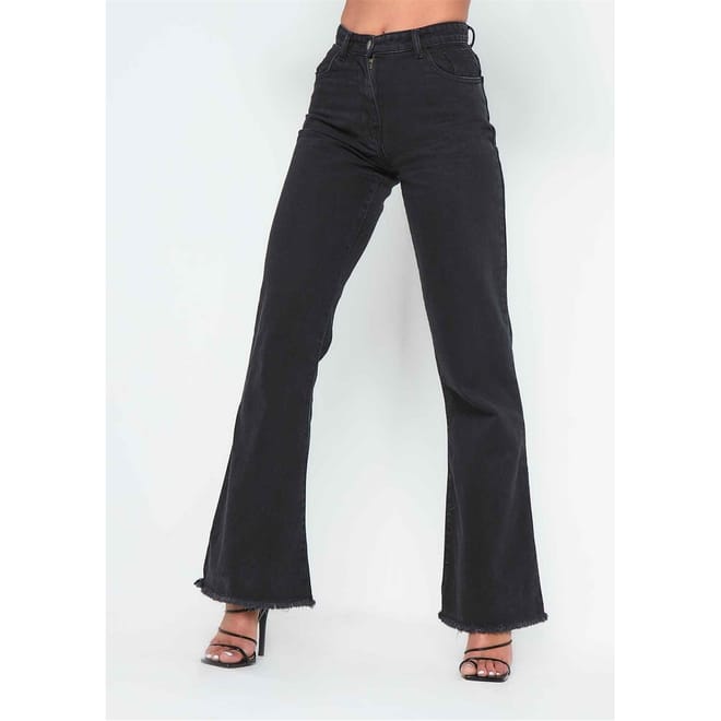Waisted Flare Leg Jeans