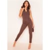Thick Jersey Zip Up Jumpsuit