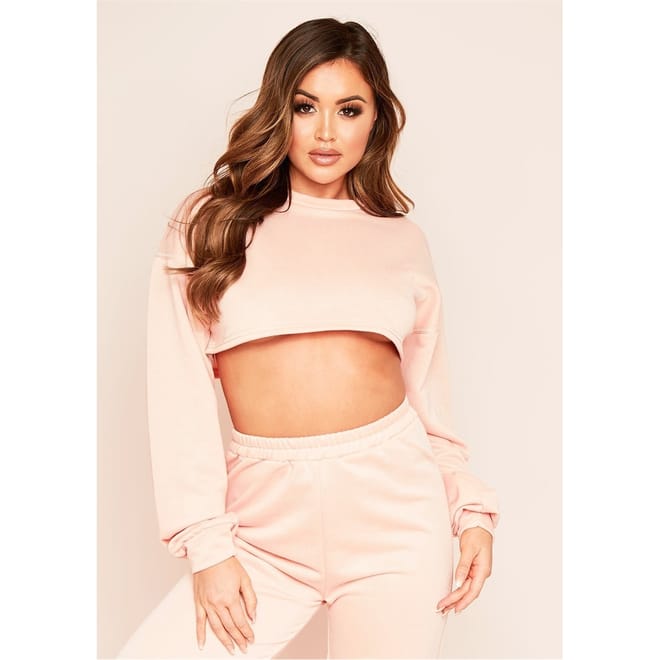 Stitch Cropped Sweatshirt