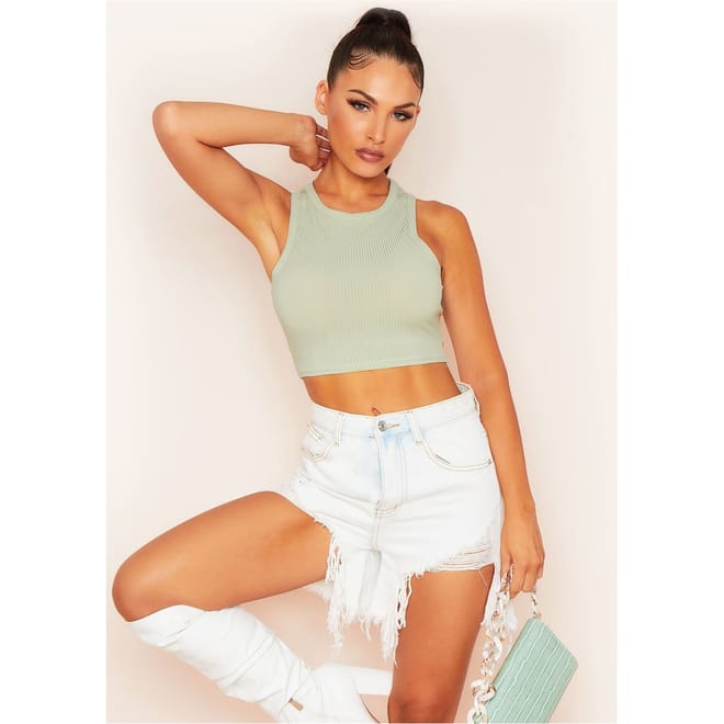 Racer Crop Top