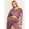 Neck Seam Detail Cropped Hoodie