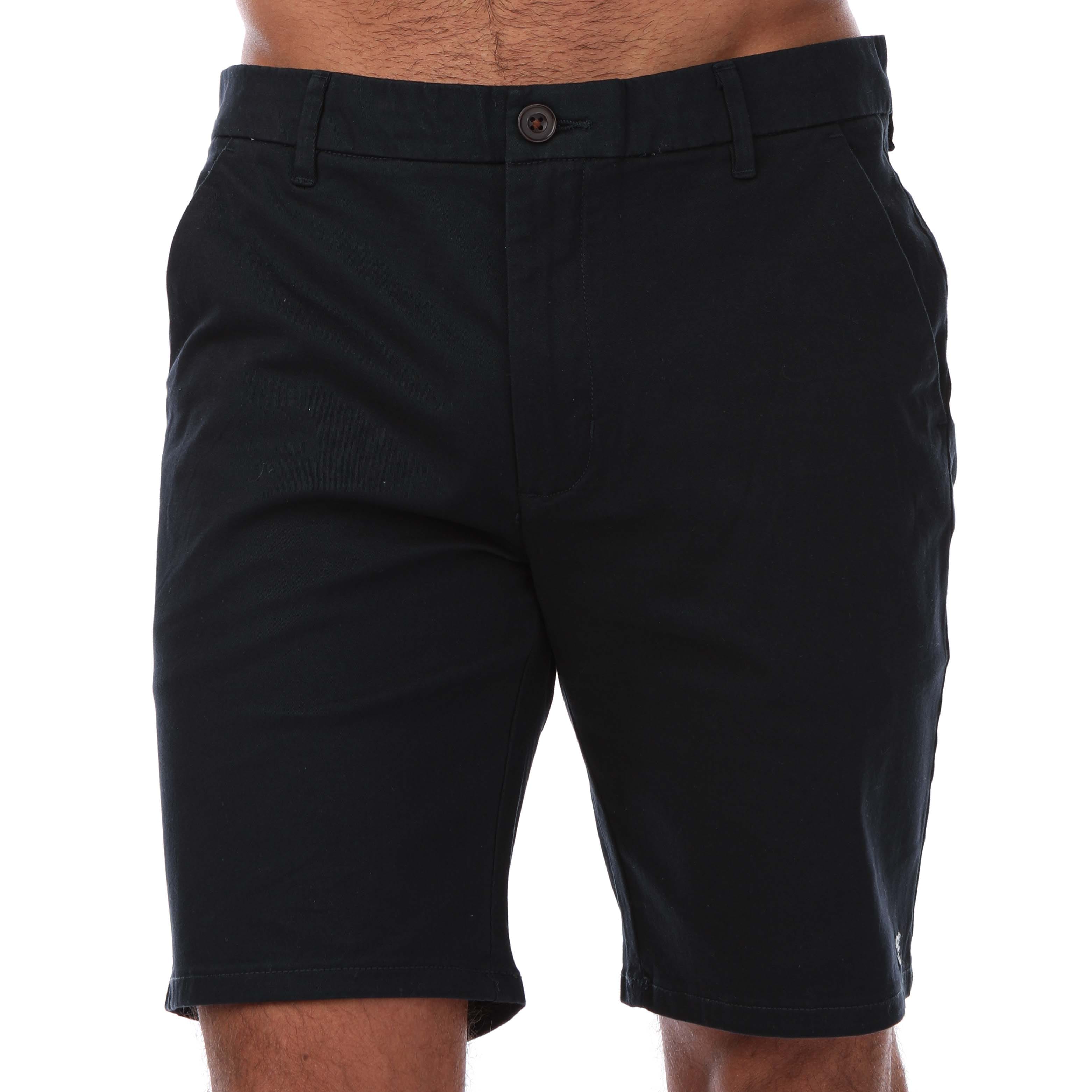 Farah Men's Mens Bassett Chino Shorts - Navy - Size: 38