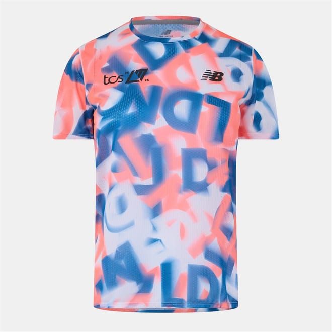 Womens Balance Athletics Tee Mlt Larg Running Top