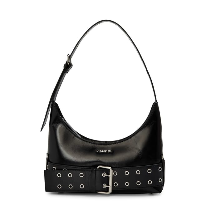 Hobo Handbag with Metal Eyelet