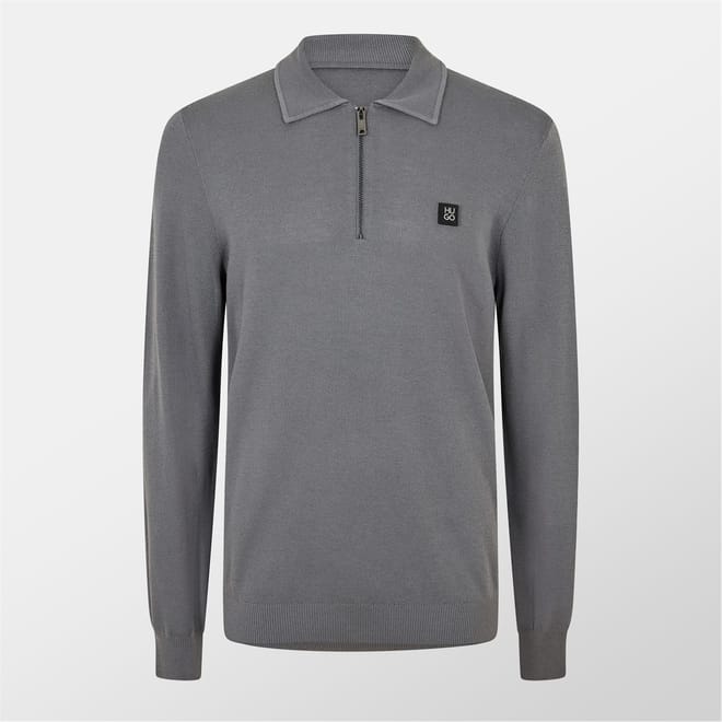 Zip Neck Regular Fit Long Sleeve Sweater