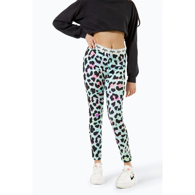Ice Leopard Patterned Leggings