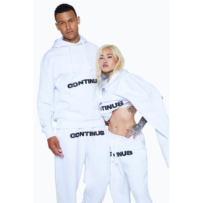 Boxy Fit Hooded Lettering Sweatshirt