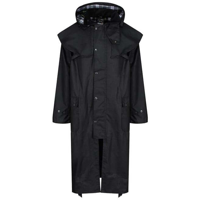 Hooded Waxed Relaxed Fit Macs