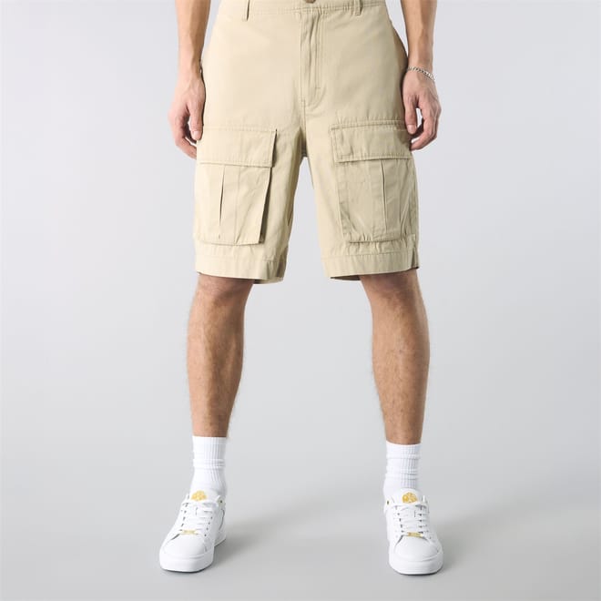 Solid Patterned Cargo Shorts