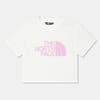 Cropped Relaxed Fit Crew Neck T-Shirt