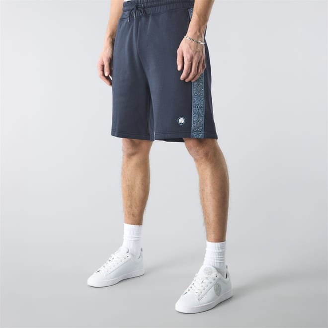 Paisley Bermuda Sweat Shorts with Elasticated Waistband