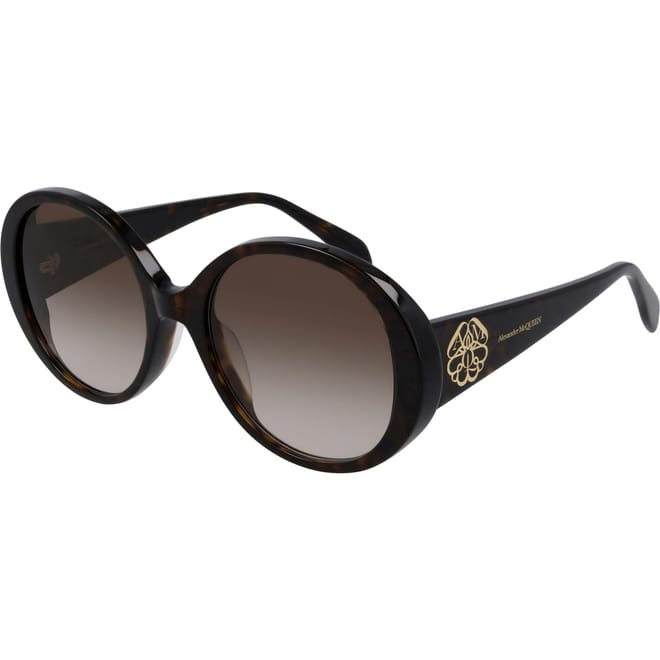 Seal Motif Round Sunglasses