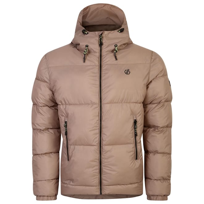 Endless Solid Patterned Hooded Puffer Jacket