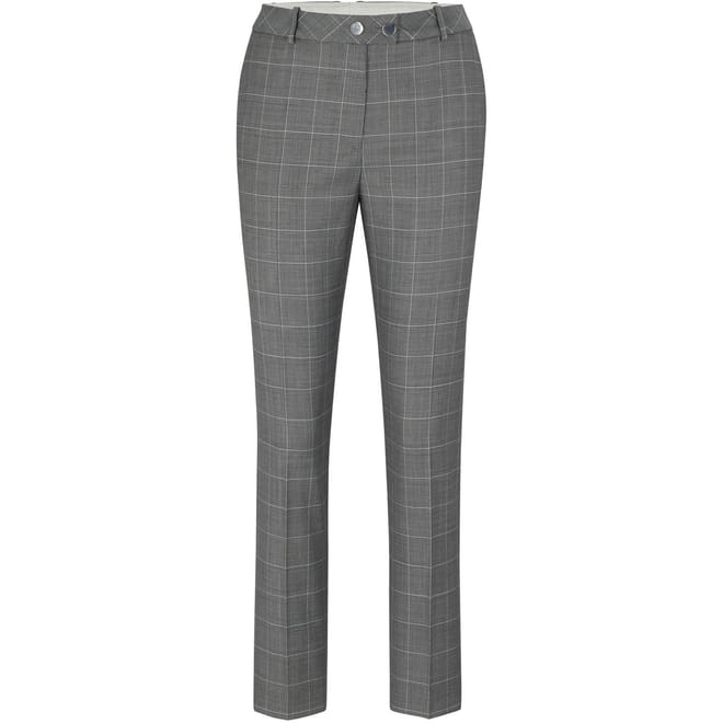 Tamata Plaid Patterned Straight Trousers