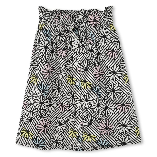 Oap Knee Length Floral Patterned Skater Skirt