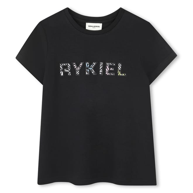 Rykiel Logo Print Regular Fit Crew Neck T-Shirt