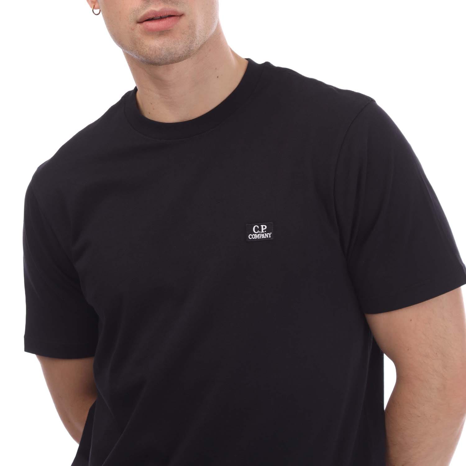 CP COMPANY｜ (30/1 Jersey Logo Patch T-Shirt (18CMTS031A Polo CP Company 30/1 Jersey Logo Patch T-shirt z Mężczyźni