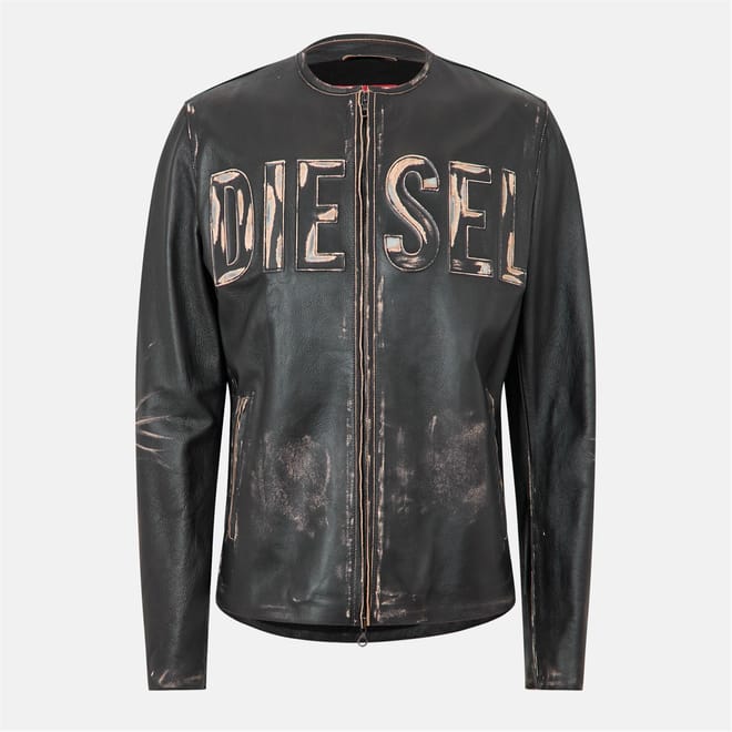 Leather Logo Jacket