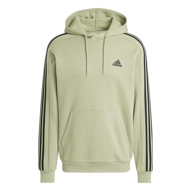 Mens Fleece 3 Stripes Hoodie